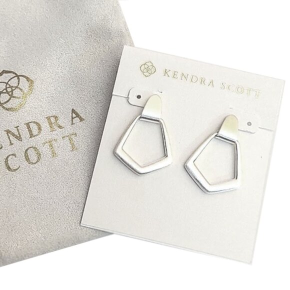 Kendra Scott Silver Paxton Earrings - Picture 5 of 6
